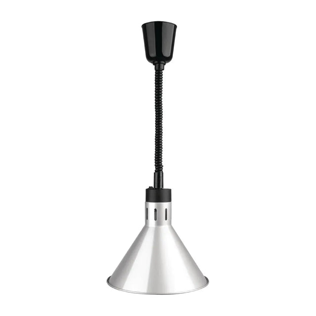 DY464 Buffalo Conical Retractable Heat Shade Silver Finish - JD Catering Equipment Solutions Ltd