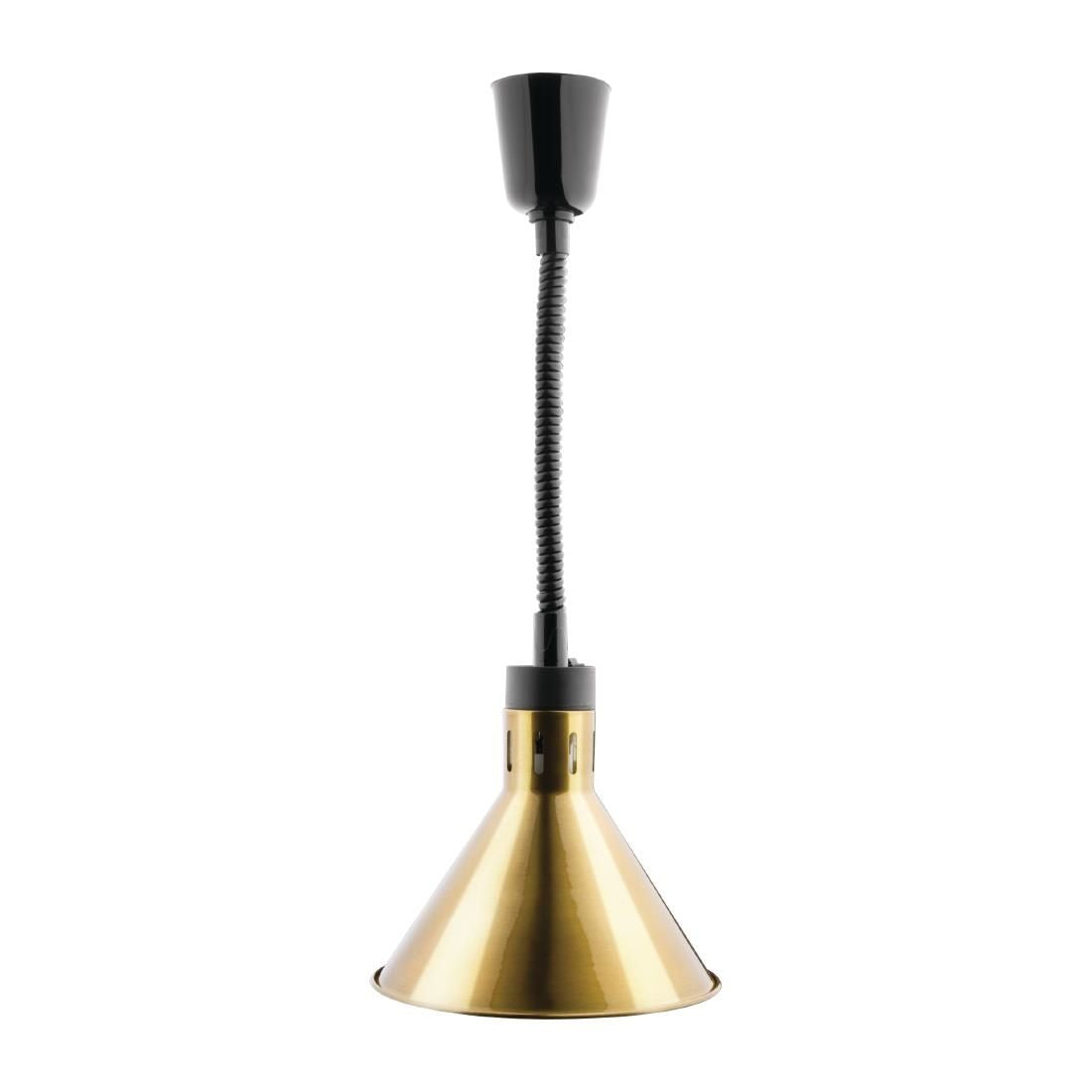 DY465 Buffalo Conical Retractable Heat Shade Pale Gold Finish JD Catering Equipment Solutions Ltd