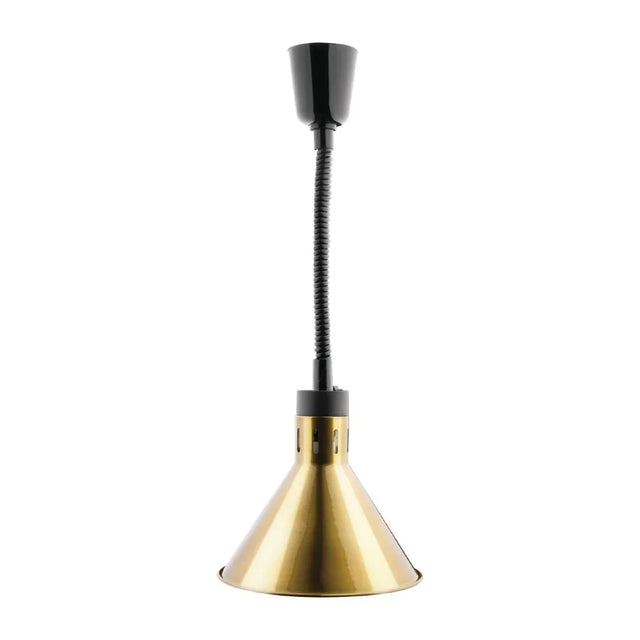 DY465 Buffalo Conical Retractable Heat Shade Pale Gold Finish - JD Catering Equipment Solutions Ltd