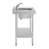 DY821 Vogue Single Sink Left Hand Drainer 1000mm JD Catering Equipment Solutions Ltd