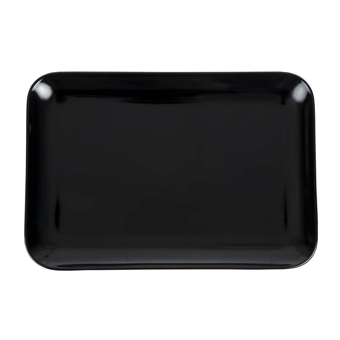 Dalebrook Melamine Large Rectangular Platter Black 330mm JD Catering Equipment Solutions Ltd