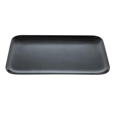 Dalebrook Melamine Medium Rectangular Platter Black 290mm JD Catering Equipment Solutions Ltd