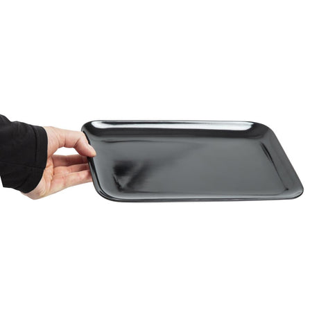 Dalebrook Melamine Medium Rectangular Platter Black 290mm JD Catering Equipment Solutions Ltd