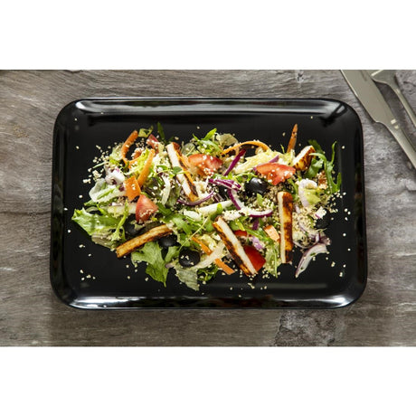 Dalebrook Melamine Medium Rectangular Platter Black 290mm JD Catering Equipment Solutions Ltd