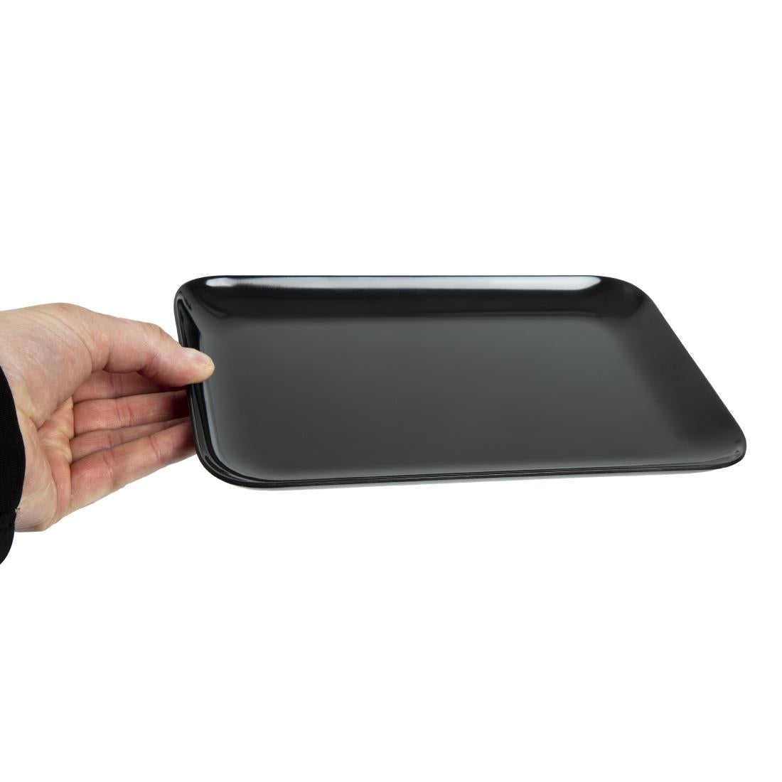 Dalebrook Melamine Small Rectangular Platter Black 240mm JD Catering Equipment Solutions Ltd