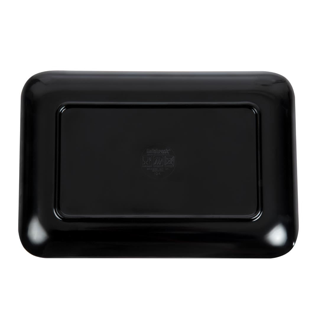 Dalebrook Melamine Small Rectangular Platter Black 240mm JD Catering Equipment Solutions Ltd