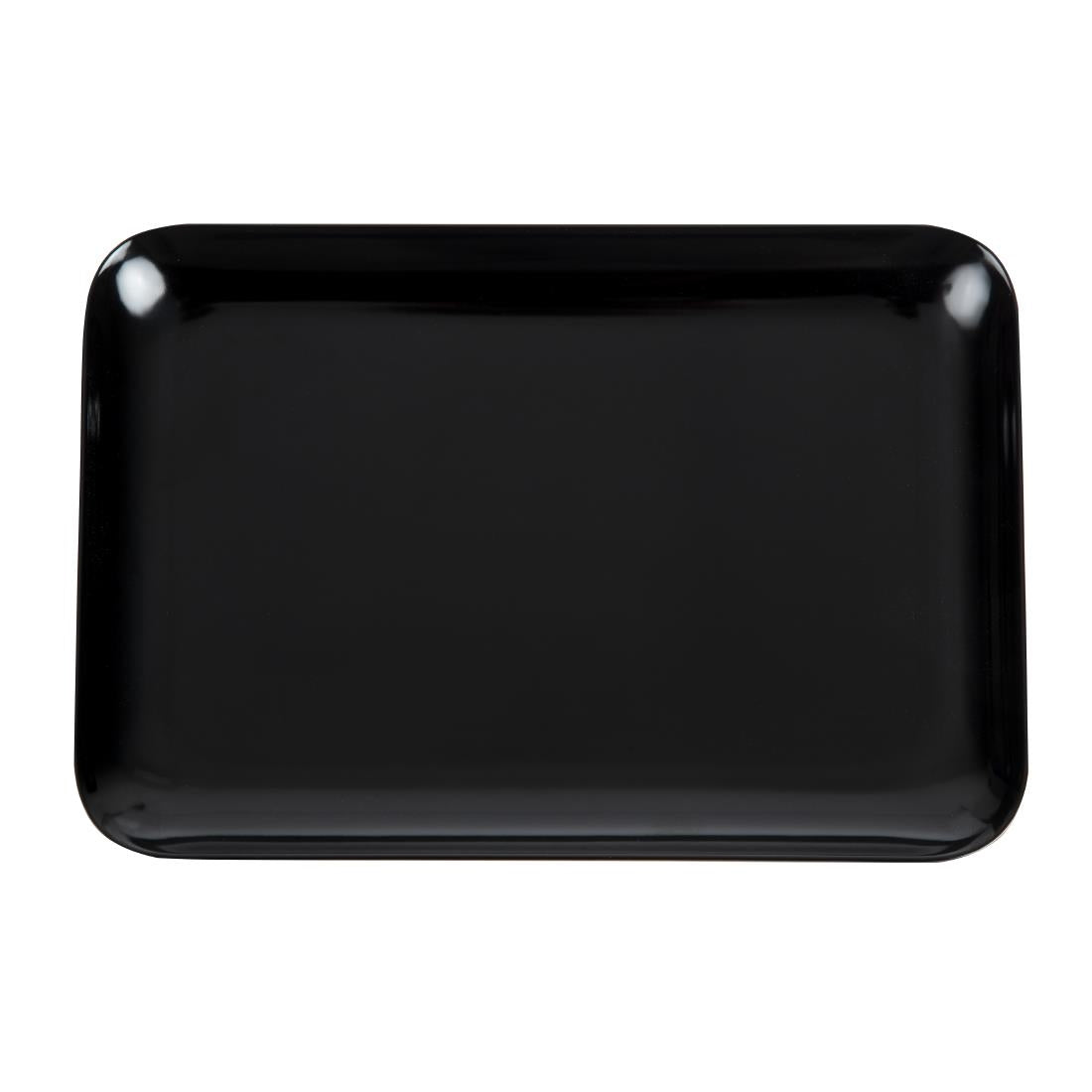 Dalebrook Melamine Small Rectangular Platter Black 240mm JD Catering Equipment Solutions Ltd