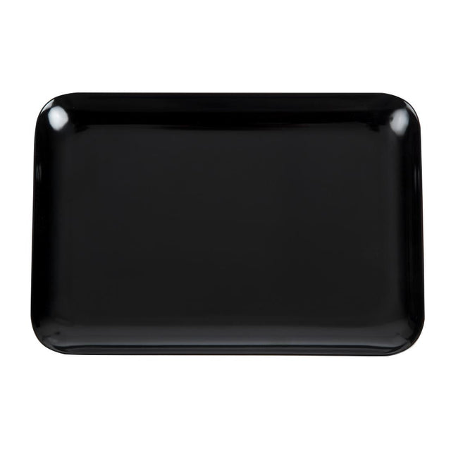 Dalebrook Melamine Small Rectangular Platter Black 240mm JD Catering Equipment Solutions Ltd