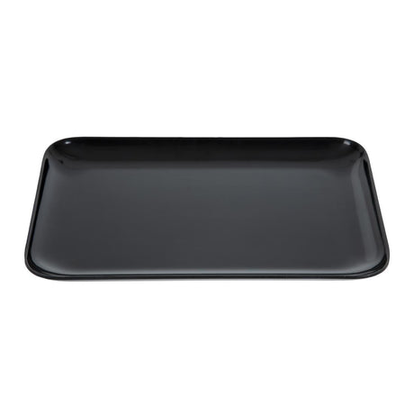 Dalebrook Melamine Small Rectangular Platter Black 240mm JD Catering Equipment Solutions Ltd