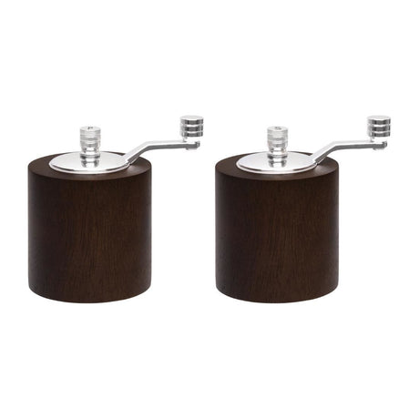 Dark Wood Salt and Pepper Mill Grinder Set JD Catering Equipment Solutions Ltd