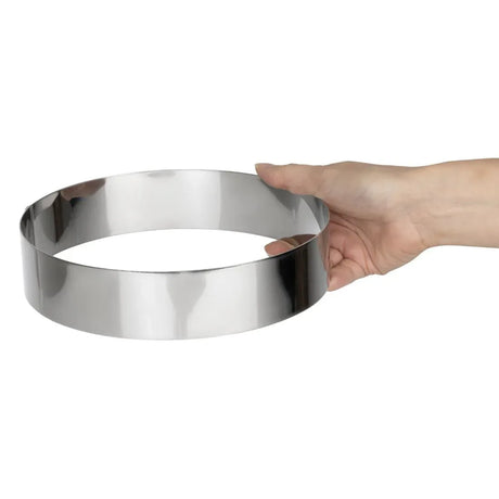 GM376 De Buyer Stainless Steel Mousse Ring 200 x 45mm - JD Catering Equipment Solutions Ltd