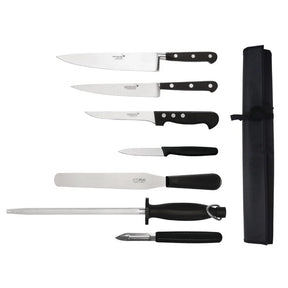 S461 Deglon Sabatier 7 Piece Knife Set and Wallet - JD Catering Equipment Solutions Ltd
