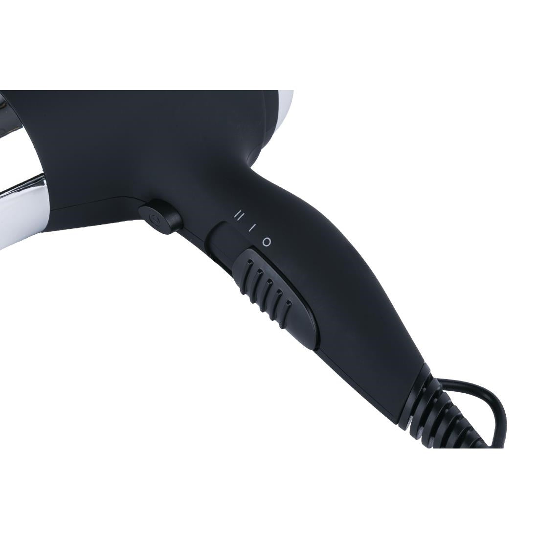 Deluxe Black and Chrome Hairdryer 1800W JD Catering Equipment Solutions Ltd