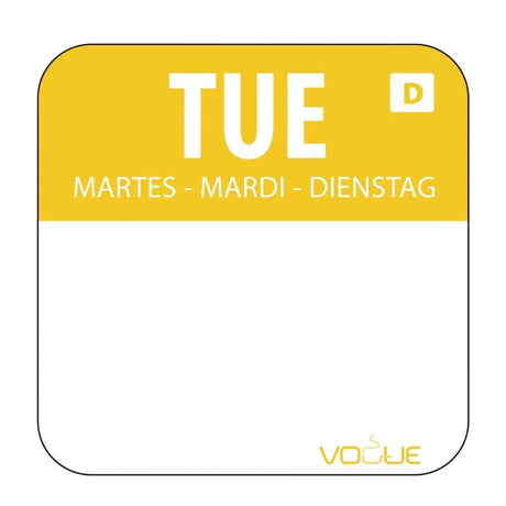 U781 Dissolvable Food Rotation Labels (Pack of 1000) - JD Catering Equipment Solutions Ltd