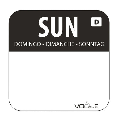U781 Dissolvable Food Rotation Labels (Pack of 1000) - JD Catering Equipment Solutions Ltd