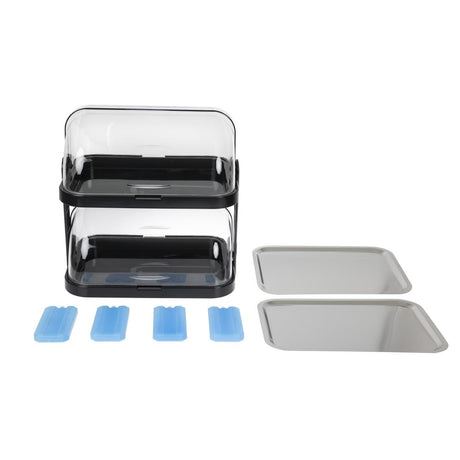 Double Decker Roll Top Cool Display Trays JD Catering Equipment Solutions Ltd