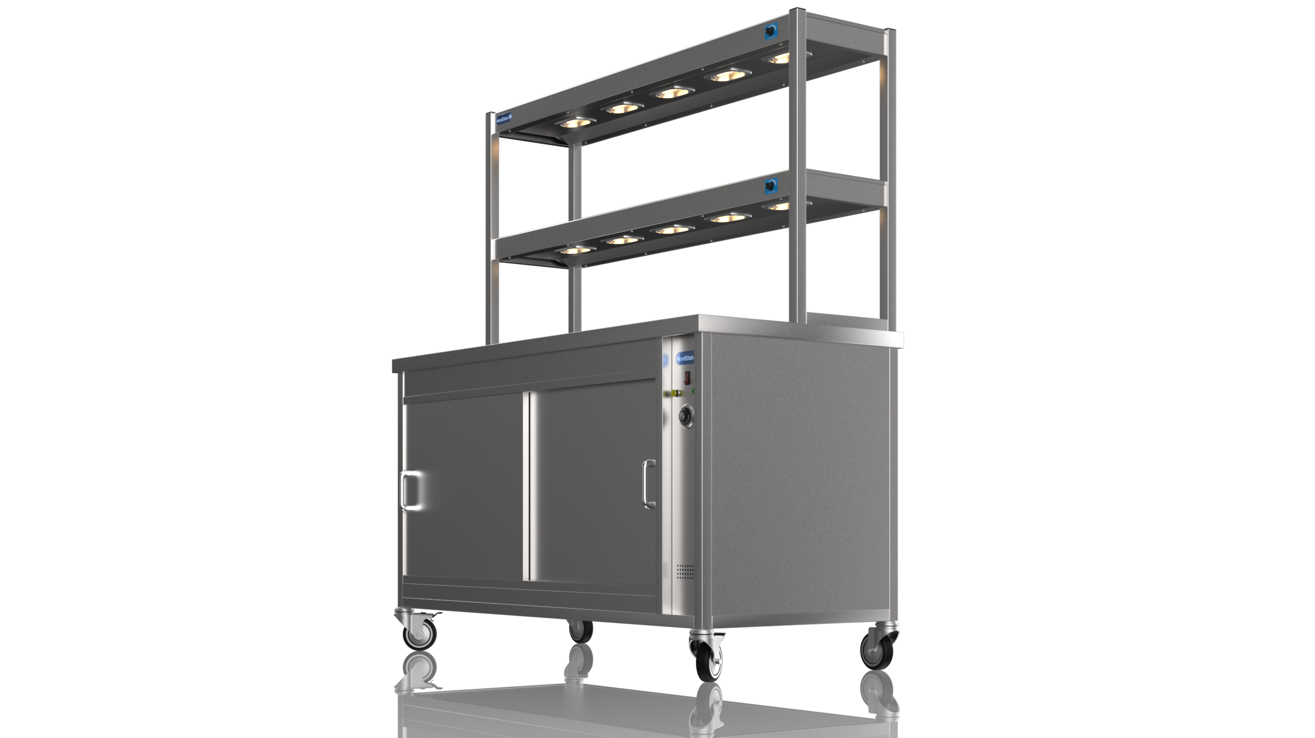 Nordstar DTC1500 Double Tier Gantry Hot Cupboard Combo 1500 JD