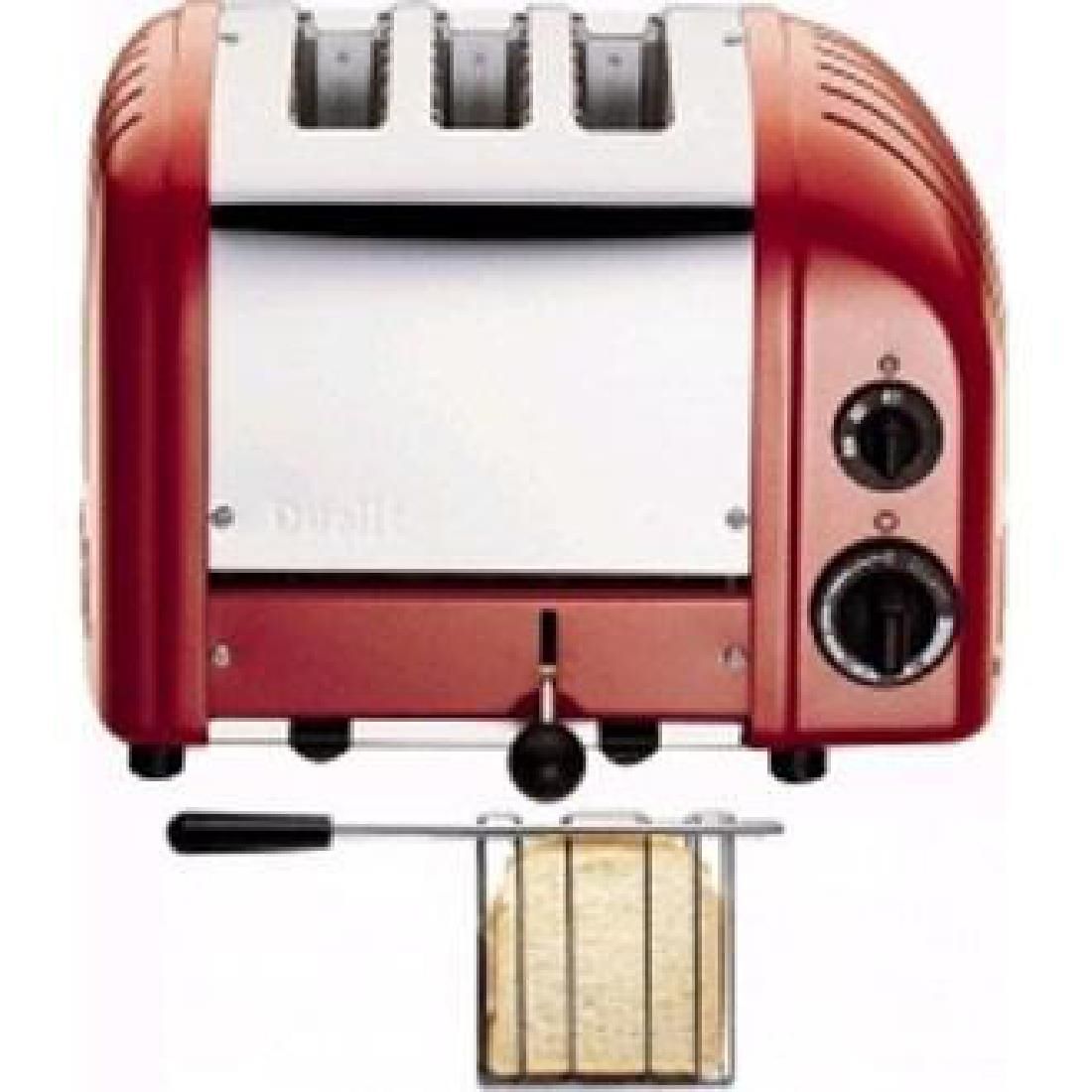 Dualit 2 + 1 Combi Vario 3 Slice Toaster Red 31214 JD Catering Equipment Solutions Ltd