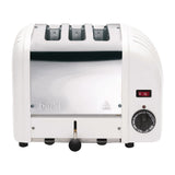 Dualit 3 Slice Vario Toaster White 30087 JD Catering Equipment Solutions Ltd