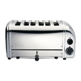 CD388 Dualit Bun Toaster 6 Bun Metallic Silver 61028 - JD Catering Equipment Solutions Ltd