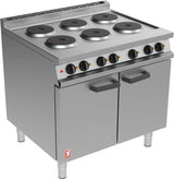 Falcon Dominator Plus E3101P-6HP Electric Oven Range with Six Pressed Hobs - JD Catering Equipments Ltd
