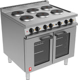 Falcon Dominator Plus 6 Hotplate Oven Range with Fan Assisted Oven E3101POTC-6HP - JD Catering Equipment Solutions Ltd