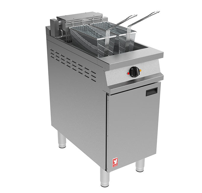 Falcon Dominator Single Tank Twin Basket Free Standing Electric Filtration Fryer E3840F