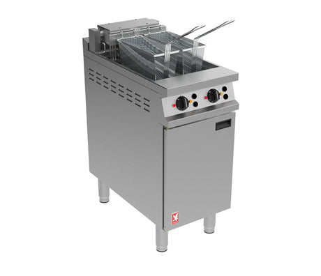 Falcon Dominator Plus Free Standing Electric Twin Filtration Angel Fryer on Feet E3845F2X | JB716 – JD Catering Equipment