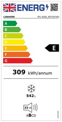 Liebherr Chest Freezer EFL 6056 1900mm Wide 542L