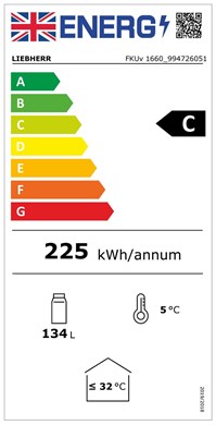Liebherr Undercounter Stainless Steel Fridge FKUv 1660 Premium