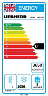 Liebherr Double Door Upright Freezer GGPv 1440 ProfiLine 1366L