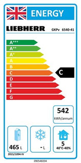 Liebherr Single Door Upright Fridge GKPv 6540 gn2/1 597L