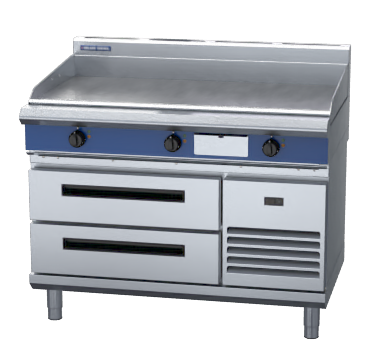 Blue Seal Evolution Series EP518-RB - 1200mm Electric Griddle Refrigerated Base