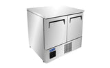 Atosa Double Door Space Saving Counter Refrigerator 210 Litre ESF8R - JD Catering Equipment Solutions Ltd
