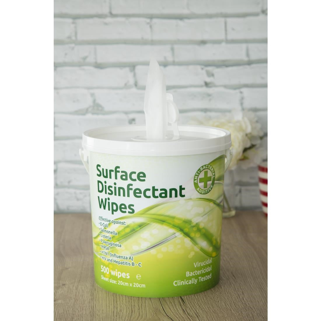 EcoTech Disinfectant Surface Wipes Bucket (500 Pack) JD Catering Equipment Solutions Ltd