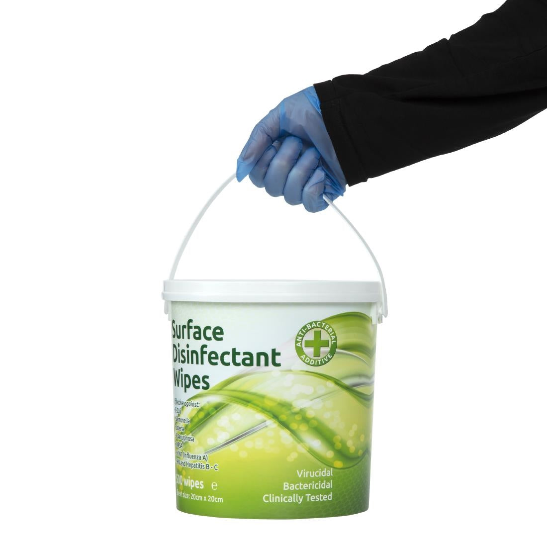 EcoTech Disinfectant Surface Wipes Bucket (500 Pack) JD Catering Equipment Solutions Ltd