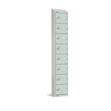Elite Eight Door Manual Combination Locker Locker Grey with Sloping Top JD Catering Equipment Solutions Ltd