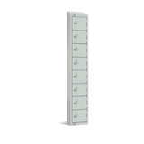 Elite Eight Door Manual Combination Locker Locker with Sloping Top Grey JD Catering Equipment Solutions Ltd