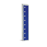 CE107-PS Elite Eight Door Padlock Locker with Sloping Top Blue - JD Catering Equipment Solutions Ltd