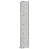 Elite Five Door Coin Return Locker Grey JD Catering Equipment Solutions Ltd