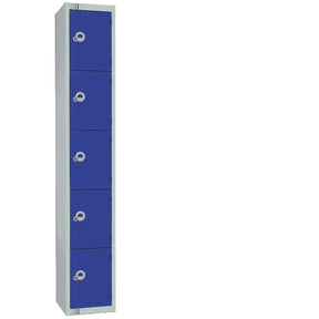 CG617-CNS Elite Five Door Coin Return Locker with Sloping Top 450mm Deep - JD Catering Equipment Solutions Ltd