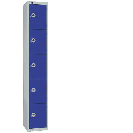 Elite Five Door Coin Return Locker with Sloping Top 450mm Deep JD Catering Equipment Solutions Ltd