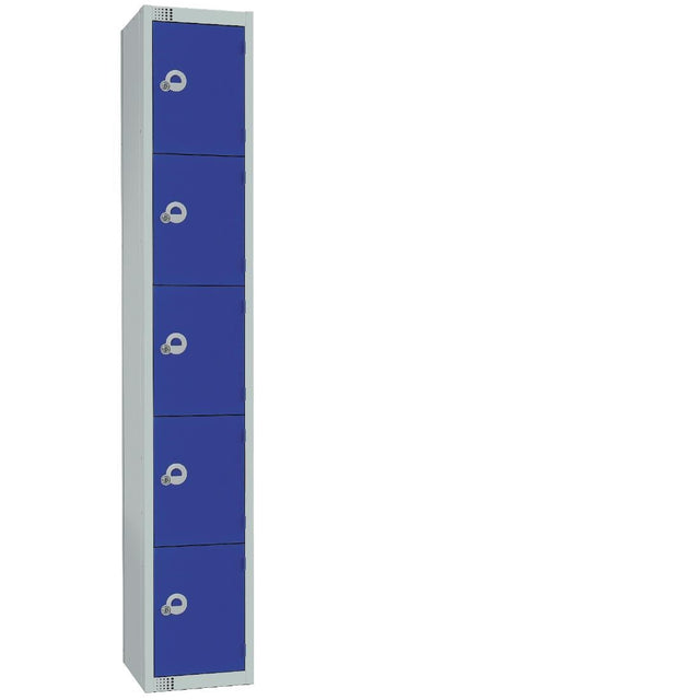 Elite Five Door Coin Return Locker with Sloping Top 450mm Deep JD Catering Equipment Solutions Ltd