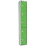 Elite Five Door Electronic Combination Locker Green JD Catering Equipment Solutions Ltd