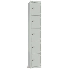 CG610-CL Elite Five Door Manual Combination Locker Locker Grey - JD Catering Equipment Solutions Ltd