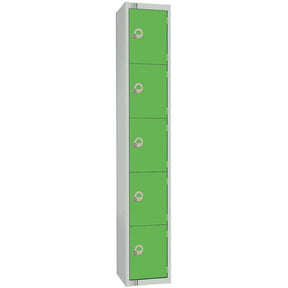 CG614-P Elite Five Door Padlock Locker Green - JD Catering Equipment Solutions Ltd
