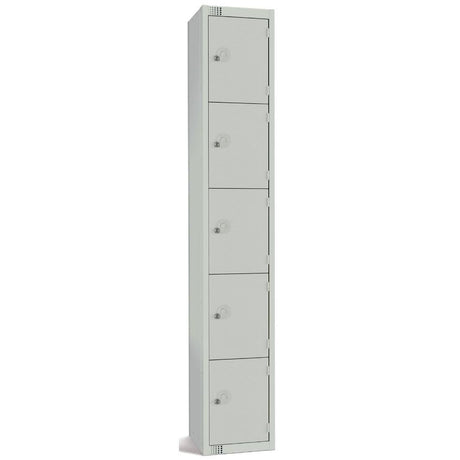 Elite Five Door Padlock Locker Grey JD Catering Equipment Solutions Ltd