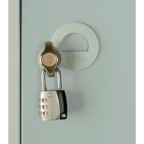 CG610-PS Elite Five Door Padlock Locker with Sloping Top Grey - JD Catering Equipment Solutions Ltd