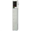 GR312-CNS Elite Four Door Coin Return Locker with Sloping Top - JD Catering Equipment Solutions Ltd