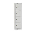 Elite Personal Effects Locker 4 Door Grey Padlock JD Catering Equipment Solutions Ltd